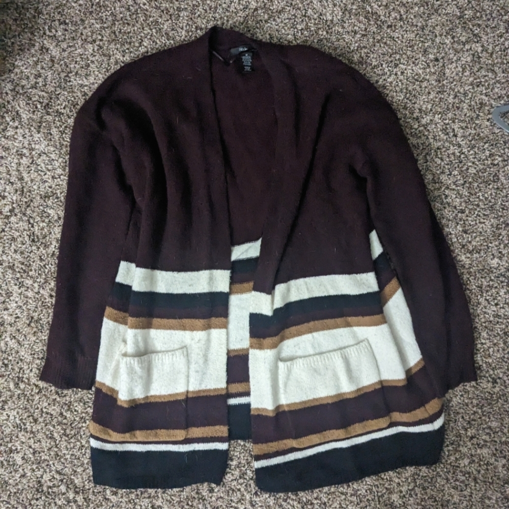 Striped Oversized Cardigan (Size M)